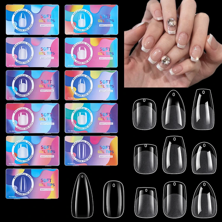 15 Sfaturi cu gel moale - extensii de unghii cu capac complet