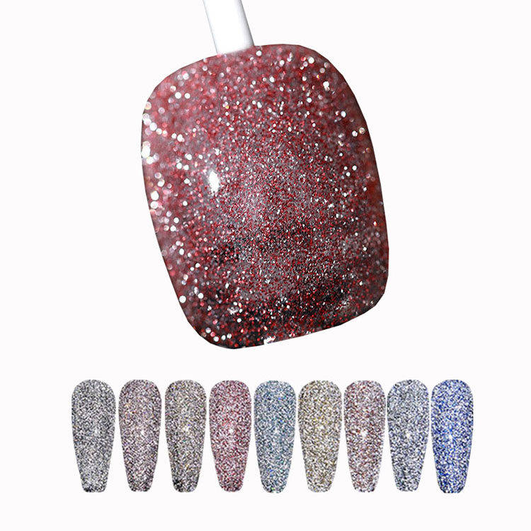 Diamond Rainbow Disco Gel Lacis de unghii