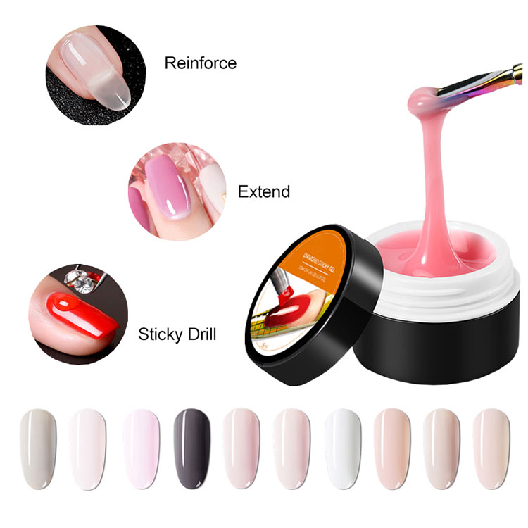 Oja de gel cu extensie solidă, ușor de colorat