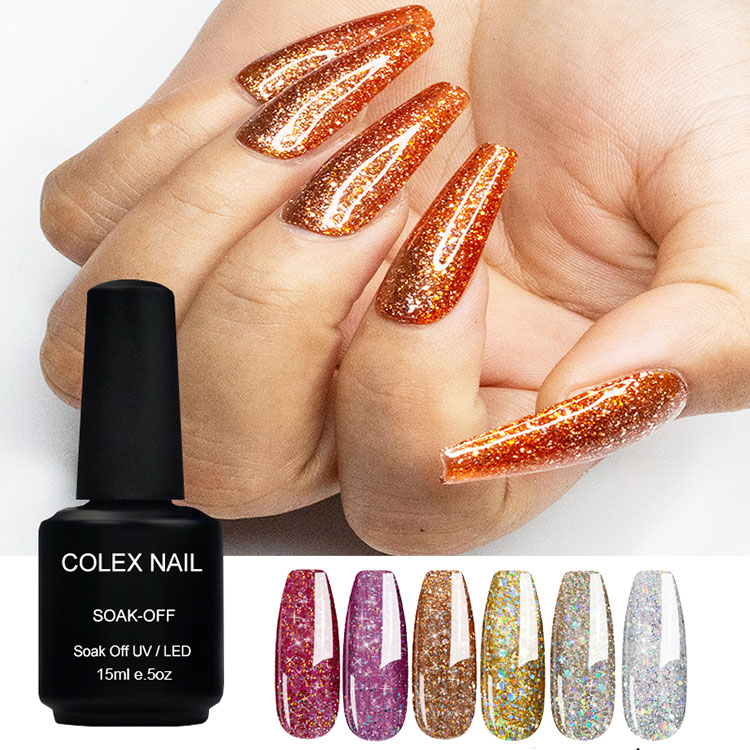 Flash Diamond Colors Glitter Gel Lac de unghii