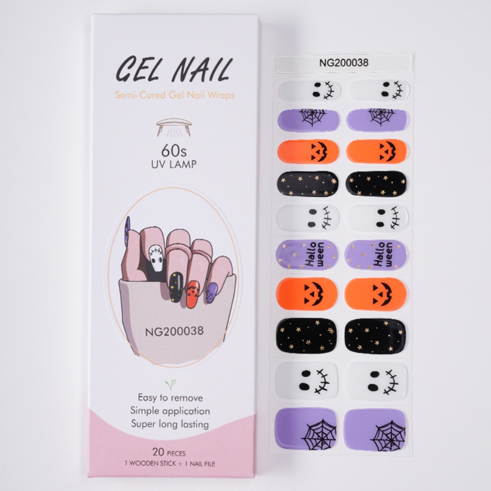Autocolante pentru manichiura cu gel de Halloween