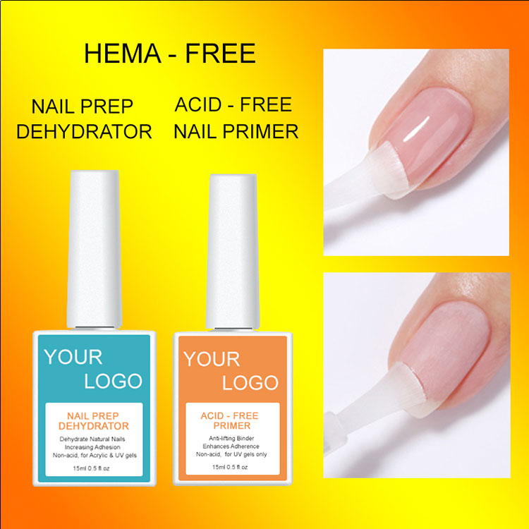 Deshidratator de unghii si grund de unghii fara acid