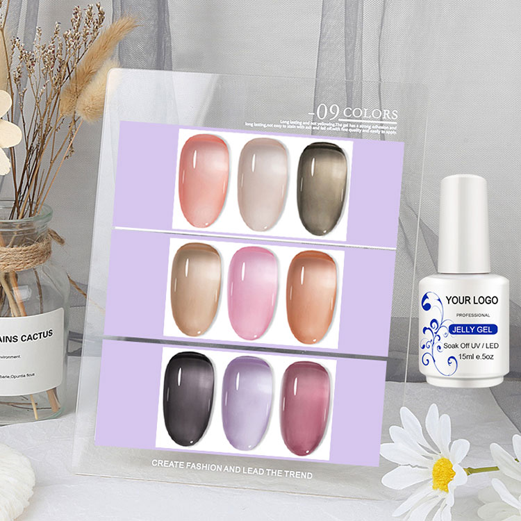 Semi-transparent nude Color Ice Jelly Gel polonez